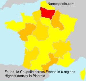 Surname Coupelle in France Surname Coupelle in France
