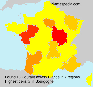 Surname Couraut in France Surname Couraut in France