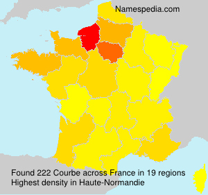 Surname Courbe in France Surname Courbe in France