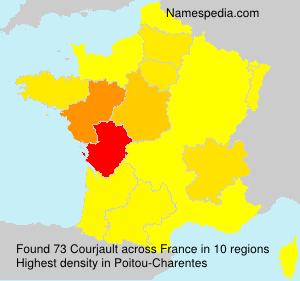 Surname Courjault in France Surname Courjault in France