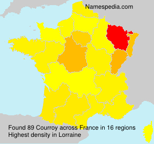 Surname Courroy in France Surname Courroy in France
