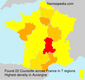 Surname Coursolle in France Surname Coursolle in France