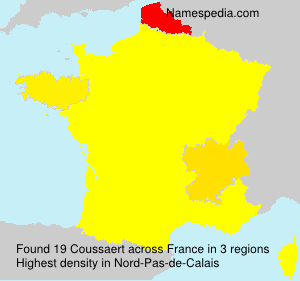 Surname Coussaert in France Surname Coussaert in France