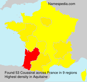 Surname Coussirat in France Surname Coussirat in France