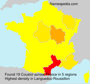 Surname Coustol in France Surname Coustol in France
