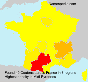 Surname Coutens in France Surname Coutens in France