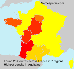 Surname Coutras in France Surname Coutras in France