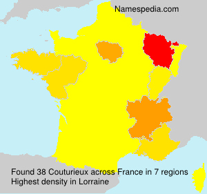 Surname Couturieux in France Surname Couturieux in France