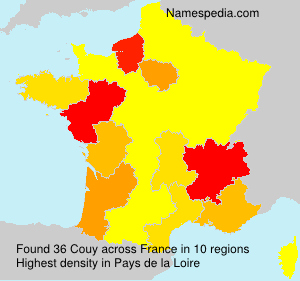 Surname Couy in France Surname Couy in France