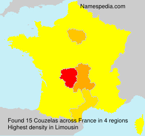 Surname Couzelas in France Surname Couzelas in France