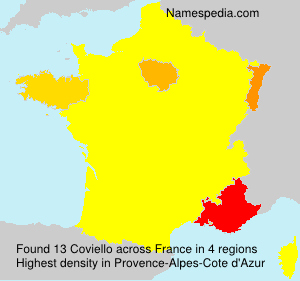 Surname Coviello in France Surname Coviello in France