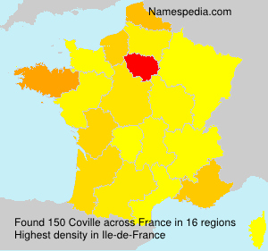 Surname Coville in France Surname Coville in France