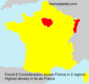 Surname Covindarassou in France Surname Covindarassou in France