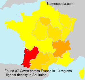 Surname Covre in France Surname Covre in France