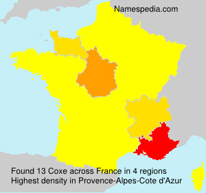 Surname Coxe in France Surname Coxe in France