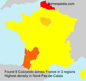 Surname Cozzarolo in France Surname Cozzarolo in France