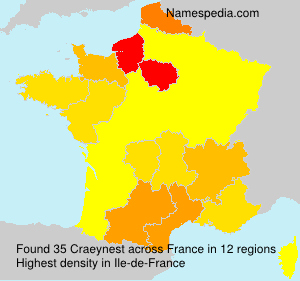 Surname Craeynest in France Surname Craeynest in France