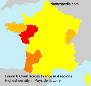Surname Cram in France Surname Cram in France