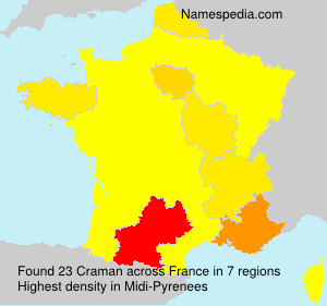 Surname Craman in France Surname Craman in France