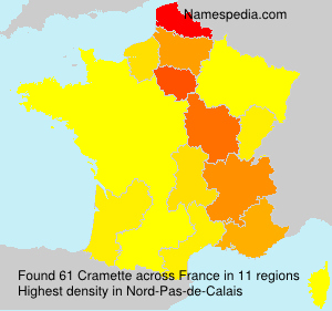 Surname Cramette in France Surname Cramette in France