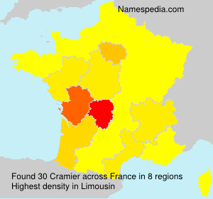 Surname Cramier in France Surname Cramier in France