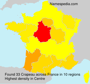Surname Crapeau in France Surname Crapeau in France