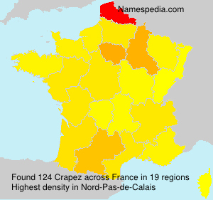 Surname Crapez in France Surname Crapez in France