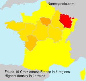 Surname Cratz in France Surname Cratz in France