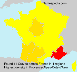 Surname Cravea in France Surname Cravea in France