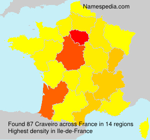 Surname Craveiro in France Surname Craveiro in France
