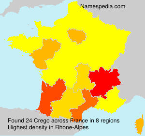 Surname Crego in France Surname Crego in France