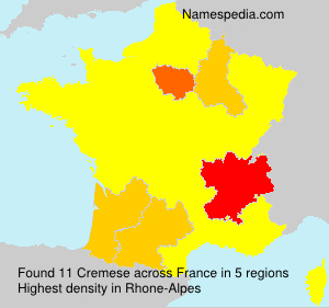 Surname Cremese in France Surname Cremese in France
