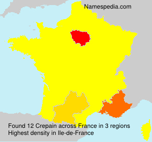 Surname Crepain in France Surname Crepain in France