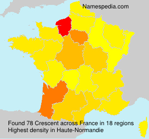 Surname Crescent in France Surname Crescent in France