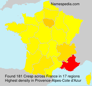 Surname Cresp in France Surname Cresp in France