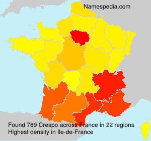 Surname Crespo in France Surname Crespo in France