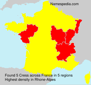 Surname Cress in France Surname Cress in France