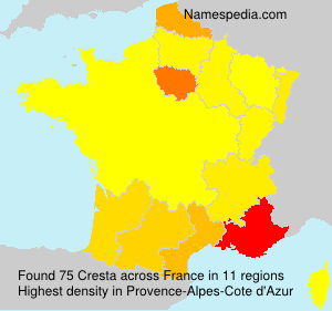 Surname Cresta in France Surname Cresta in France