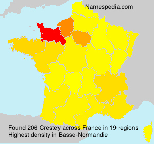 Surname Crestey in France Surname Crestey in France