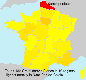 Surname Cretal in France Surname Cretal in France