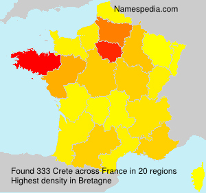 Surname Crete in France Surname Crete in France