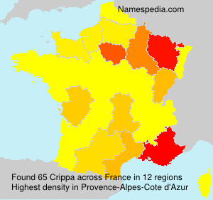 Surname Crippa in France Surname Crippa in France