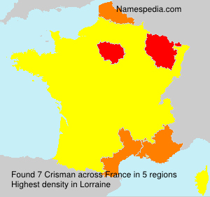 Surname Crisman in France Surname Crisman in France