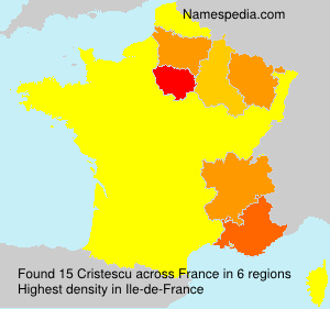 Surname Cristescu in France Surname Cristescu in France