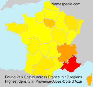 Surname Cristini in France Surname Cristini in France