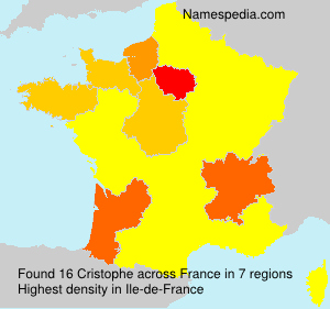 Surname Cristophe in France Surname Cristophe in France