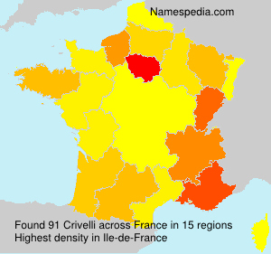 Surname Crivelli in France Surname Crivelli in France