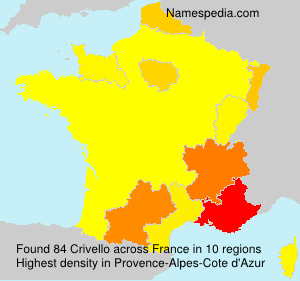 Surname Crivello in France Surname Crivello in France