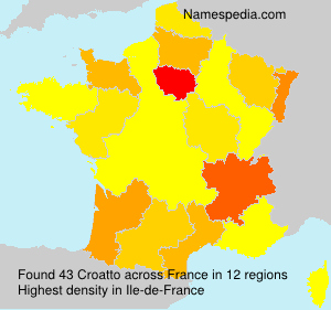 Surname Croatto in France Surname Croatto in France
