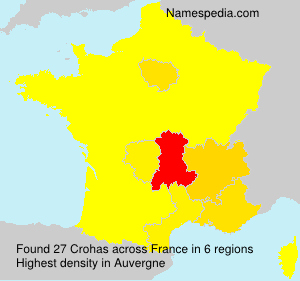 Surname Crohas in France Surname Crohas in France